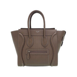 Celine Shopper Tote Shoulder Leather Calfskin Handbag